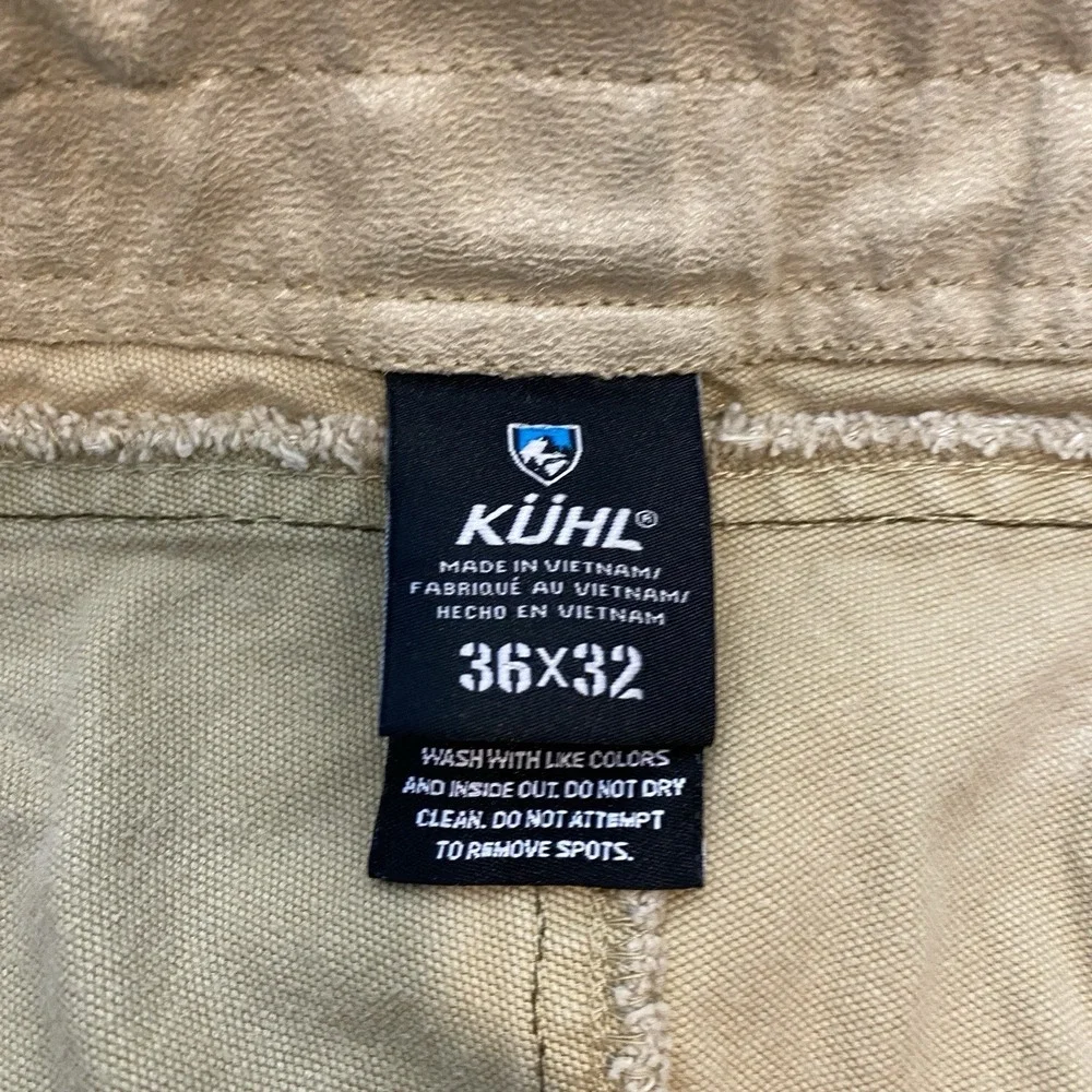Kuhl The Law Pants Mens 36x32 Brown Vintage Patina Dye Hiking Gorpcore Outdoors